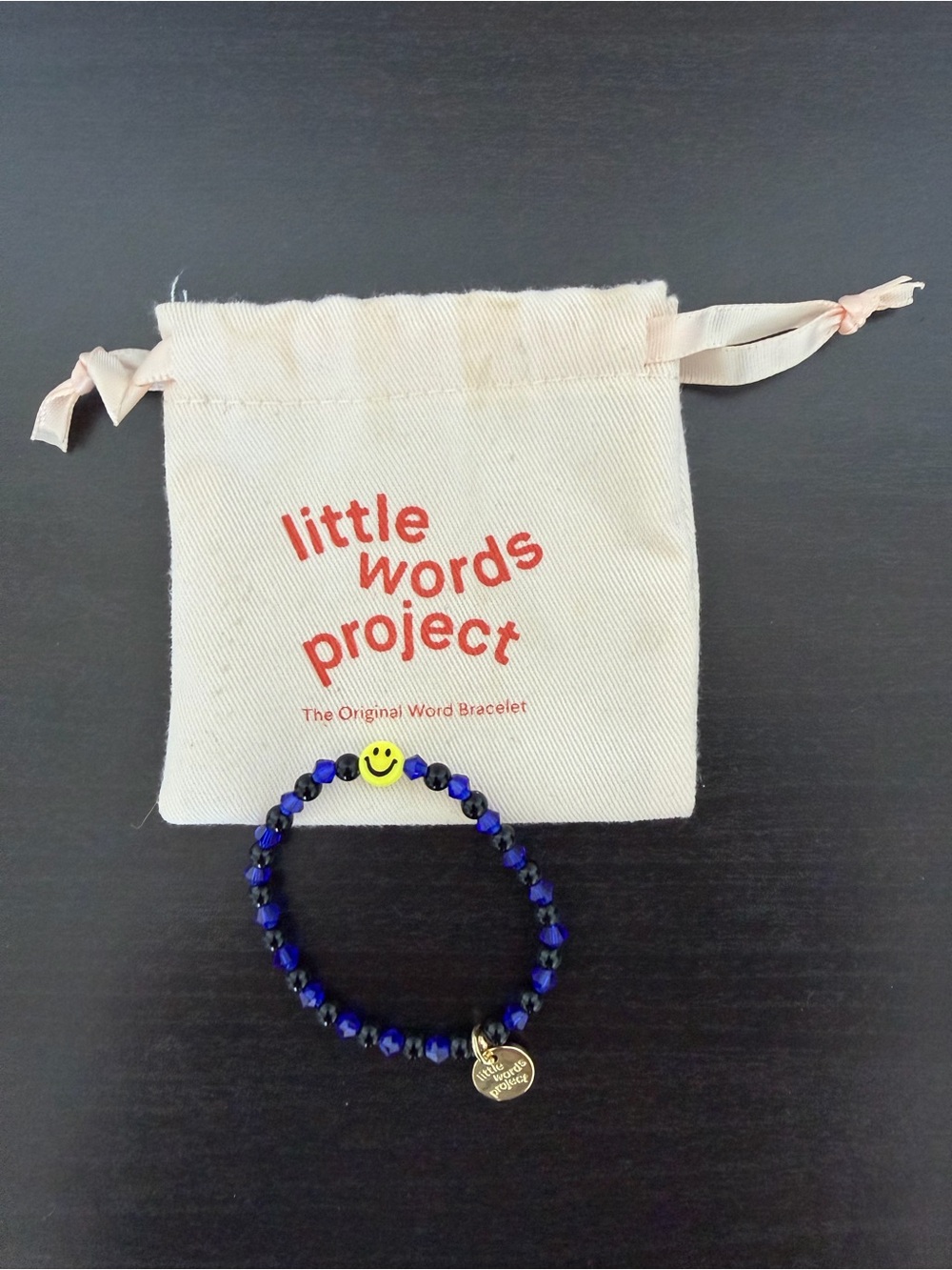 Little Word Project Smile Emoji Bead Bracelet